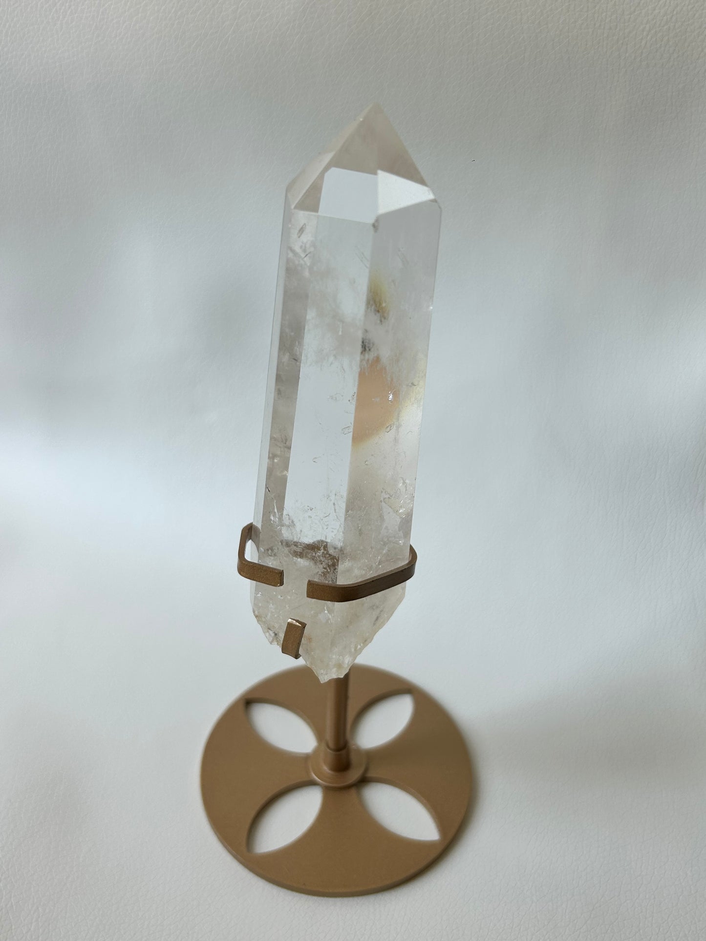 HQ Bergkristall Spitze mit Halterung - B