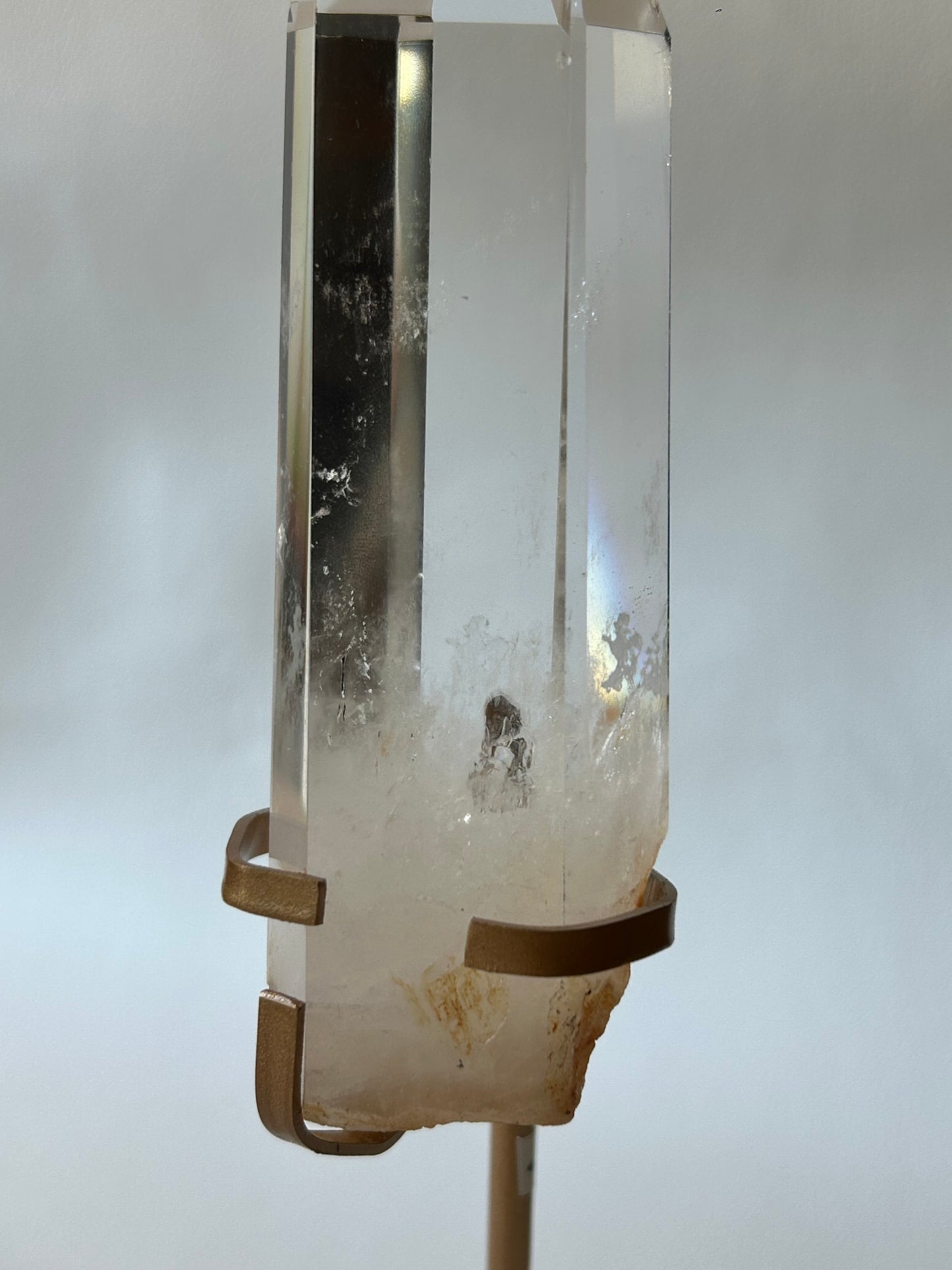 HQ Bergkristall Spitze mit Halterung - C