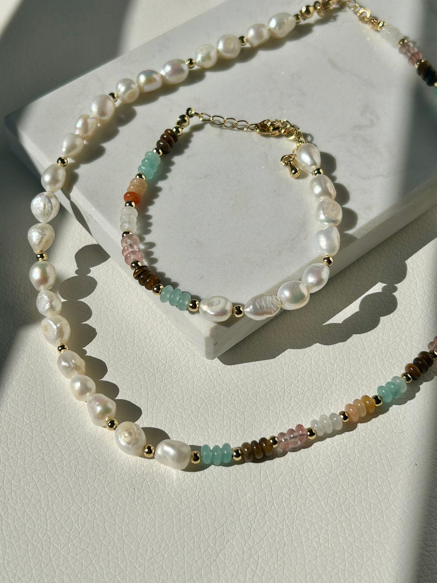 Bohemian Elegance Set - Armband + Kette