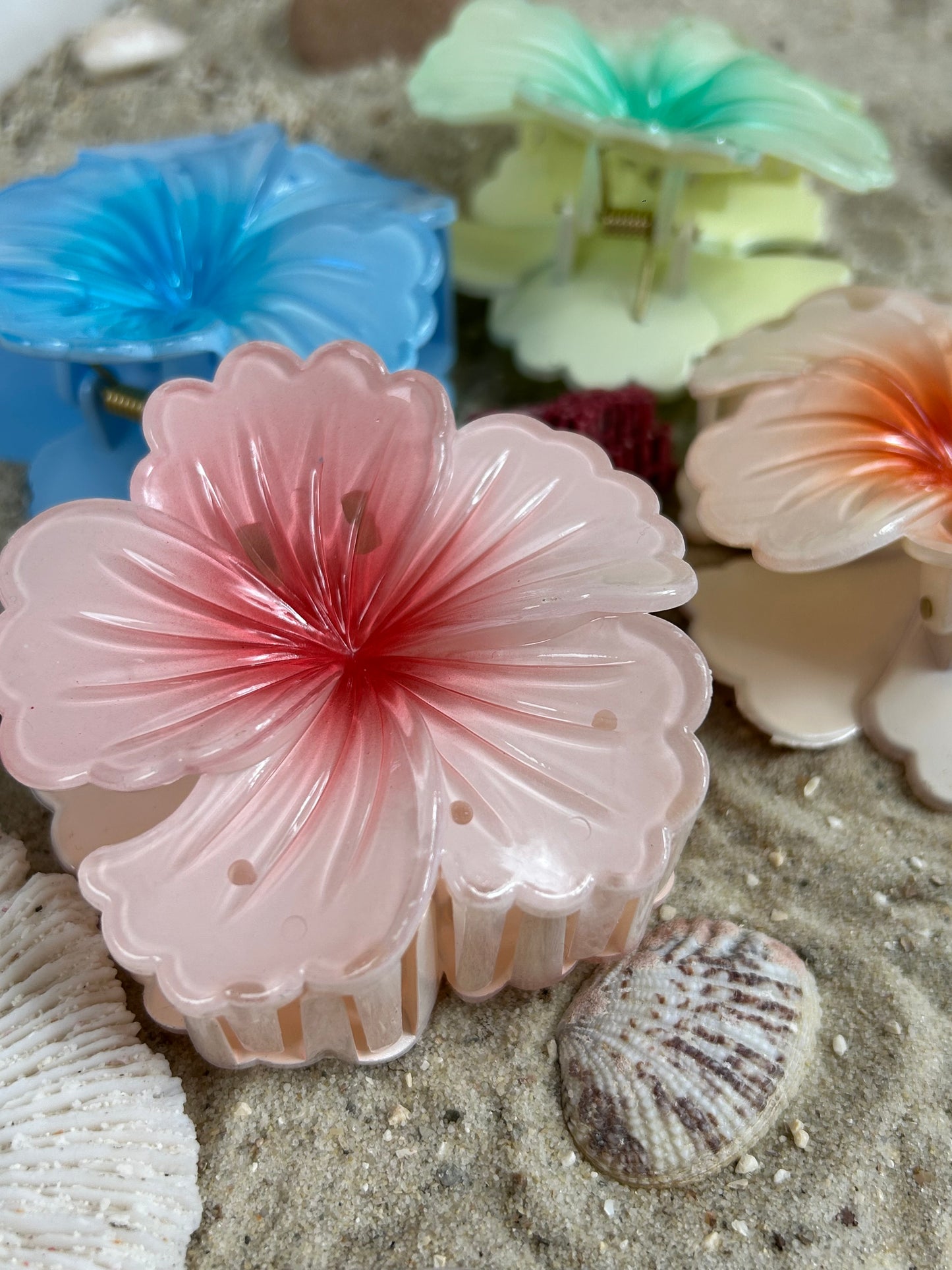 Hibiskus Haarklammer