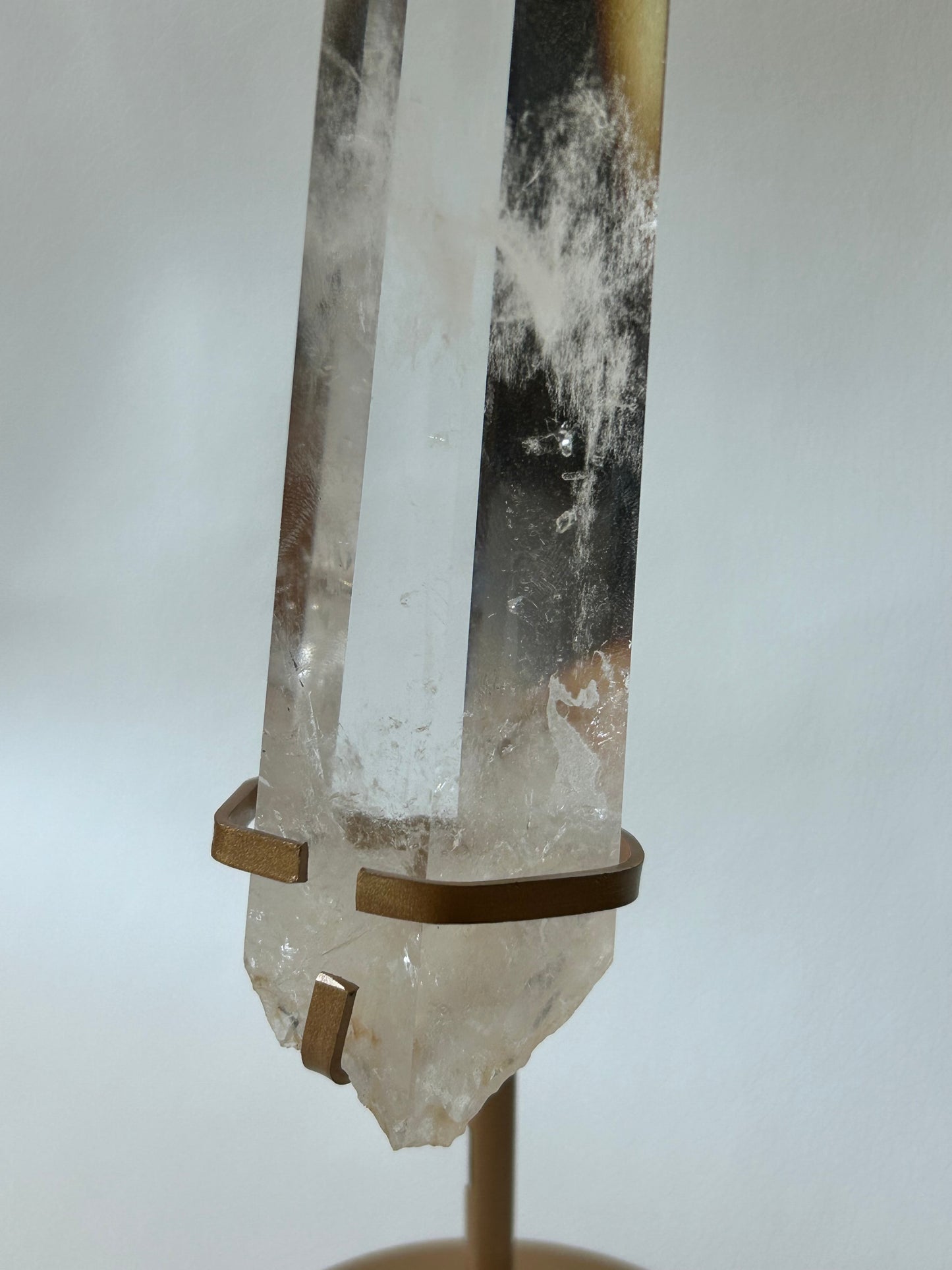 HQ Bergkristall Spitze mit Halterung - B