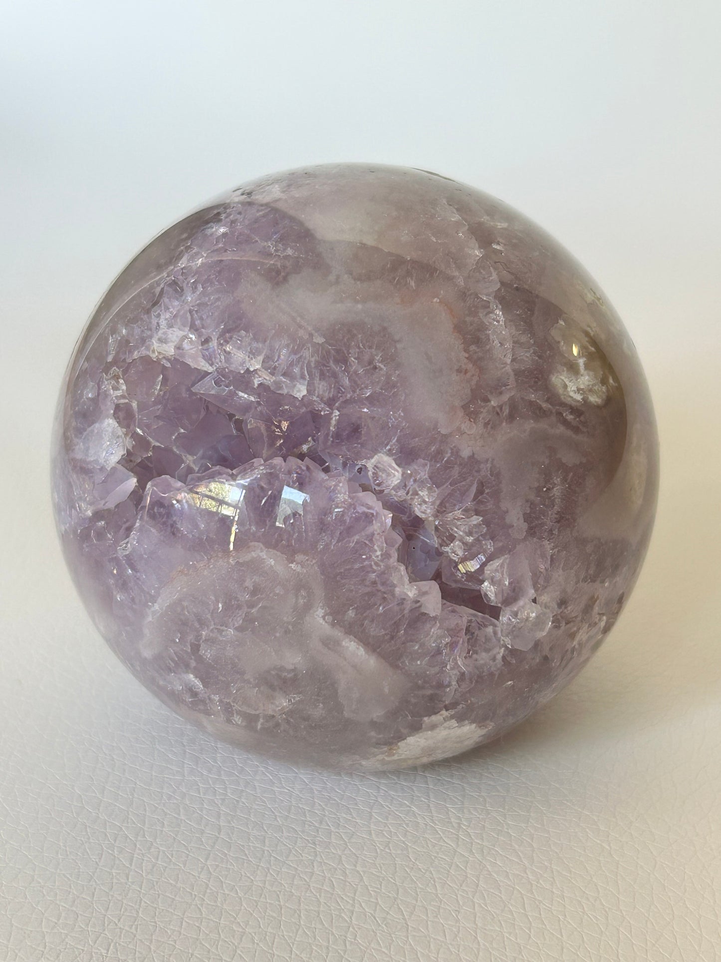 Blumenachat X Amethyst Kugel - A