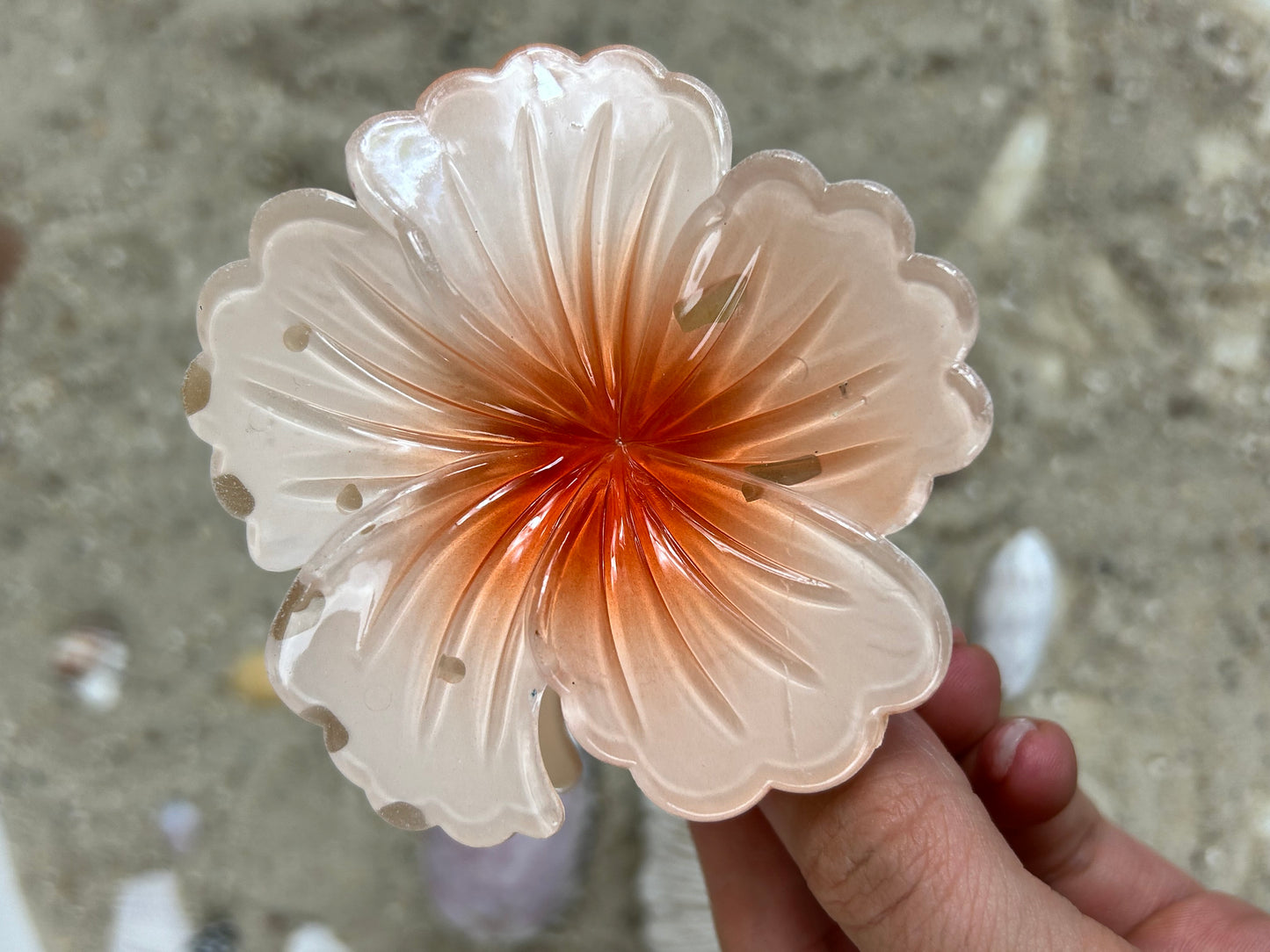 Hibiskus Haarklammer