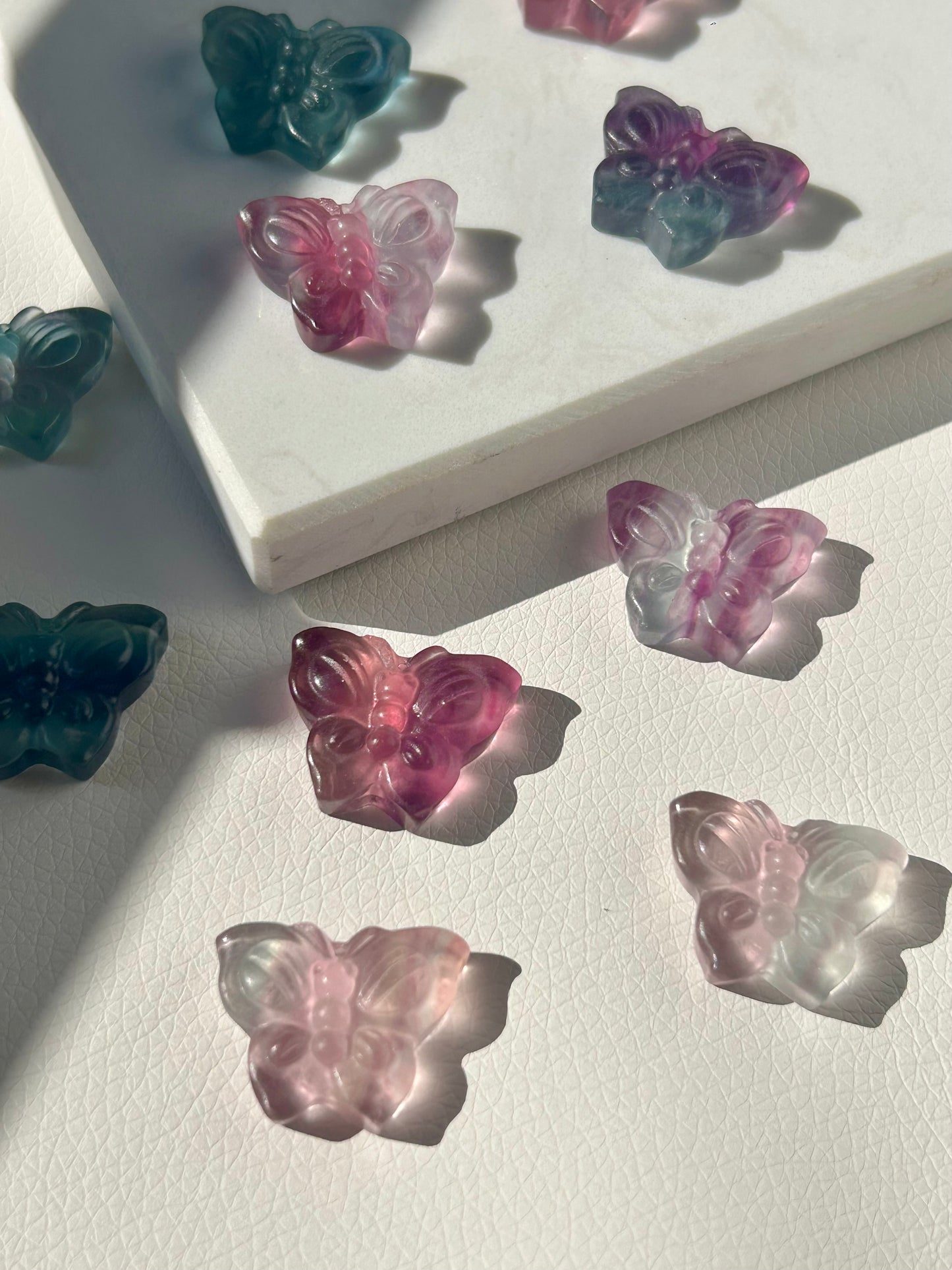 Schmetterling - Fluorit Mini Carving