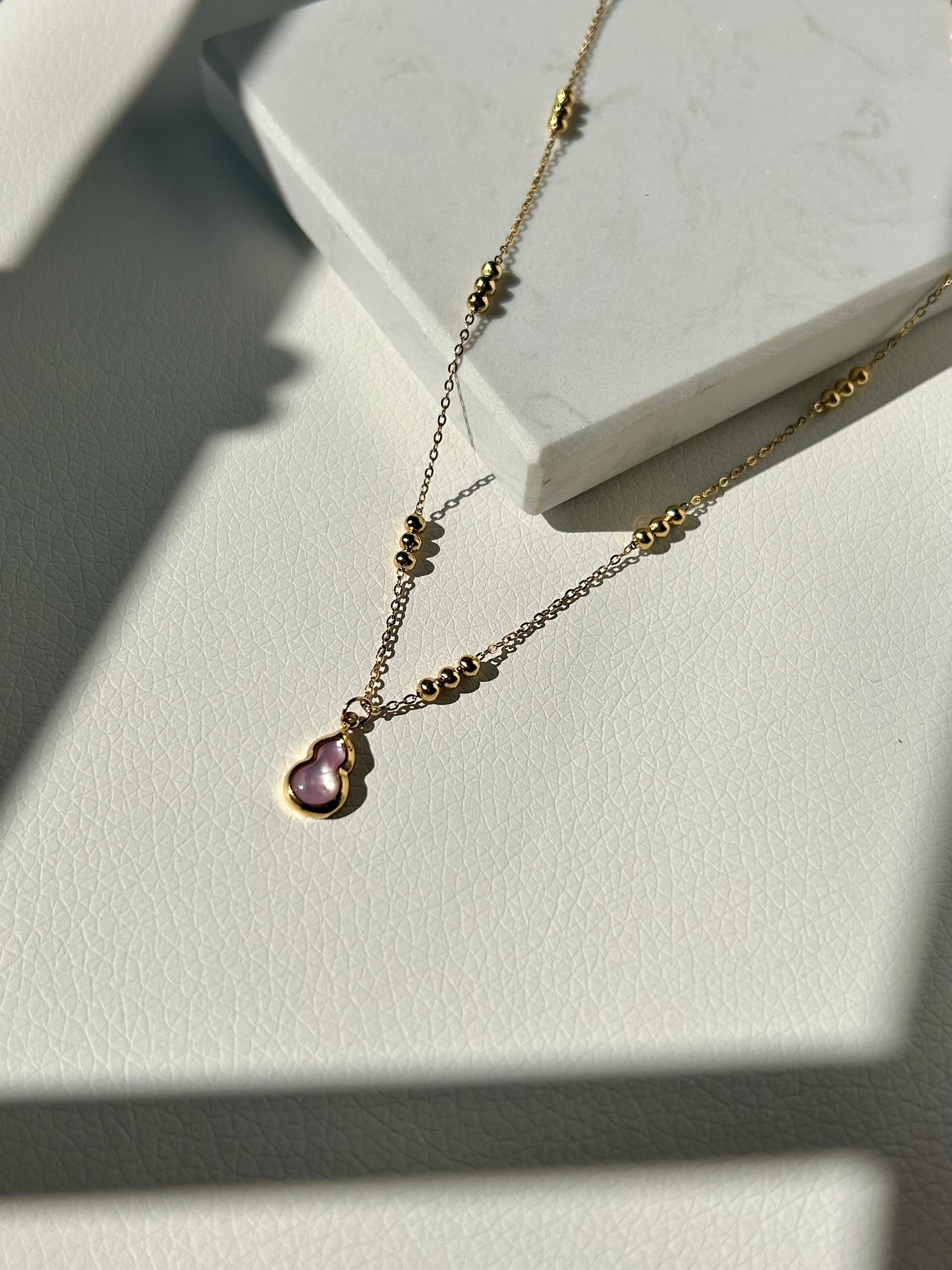 Pink Perlmutt Kette