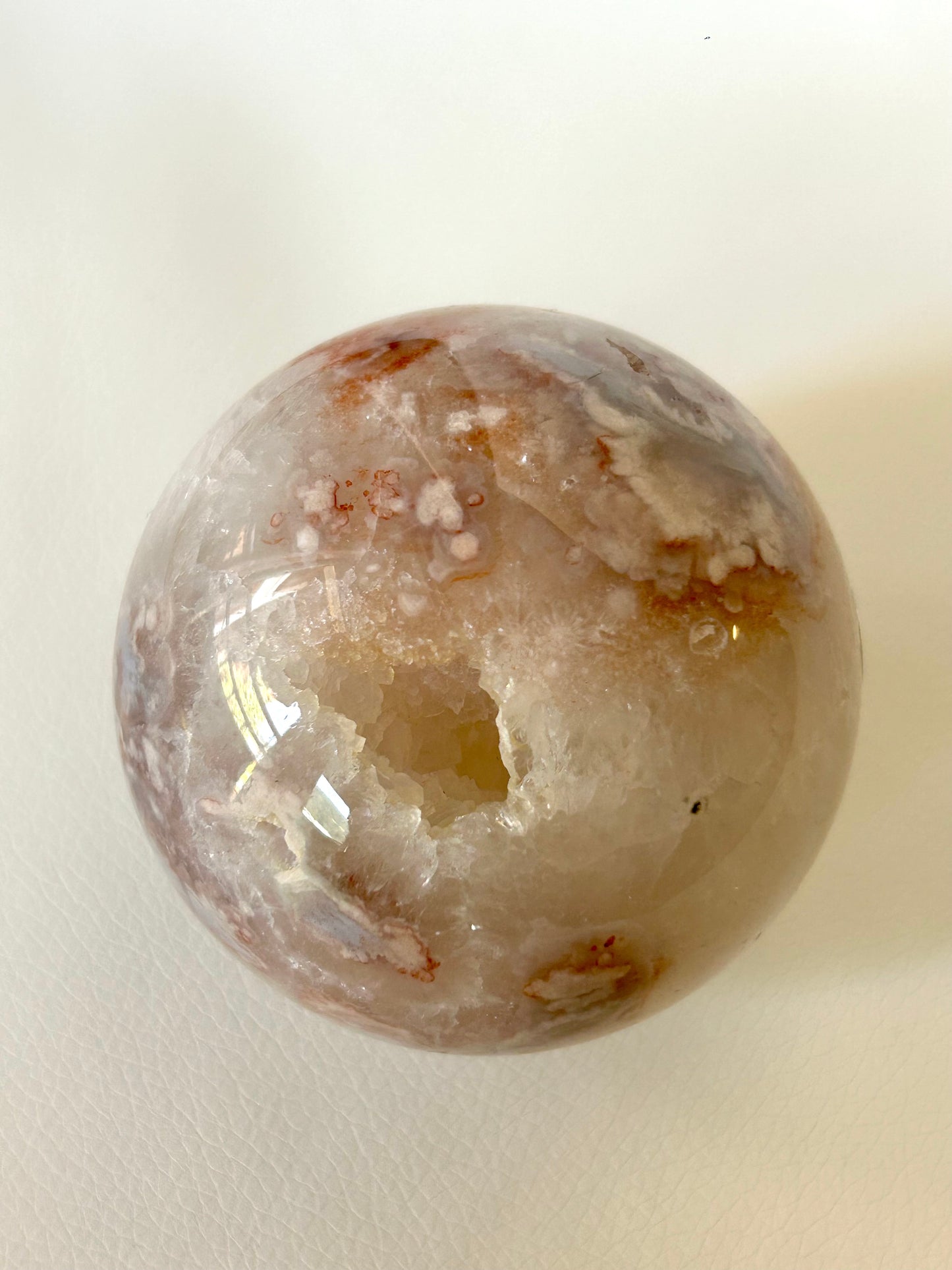 Blumenachat X Amethyst Kugel - B