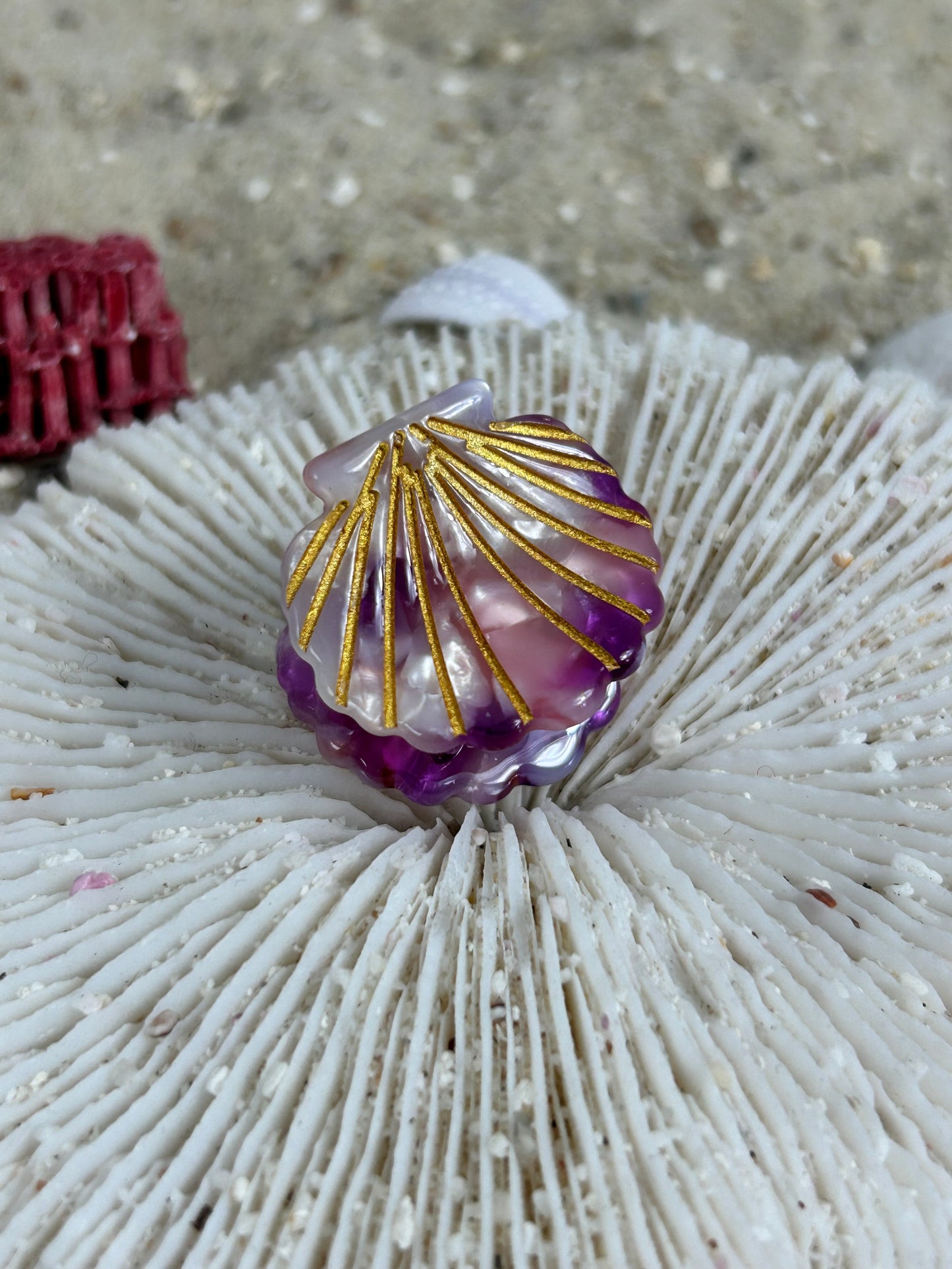 Mini Haarklammern - Muschel Mix
