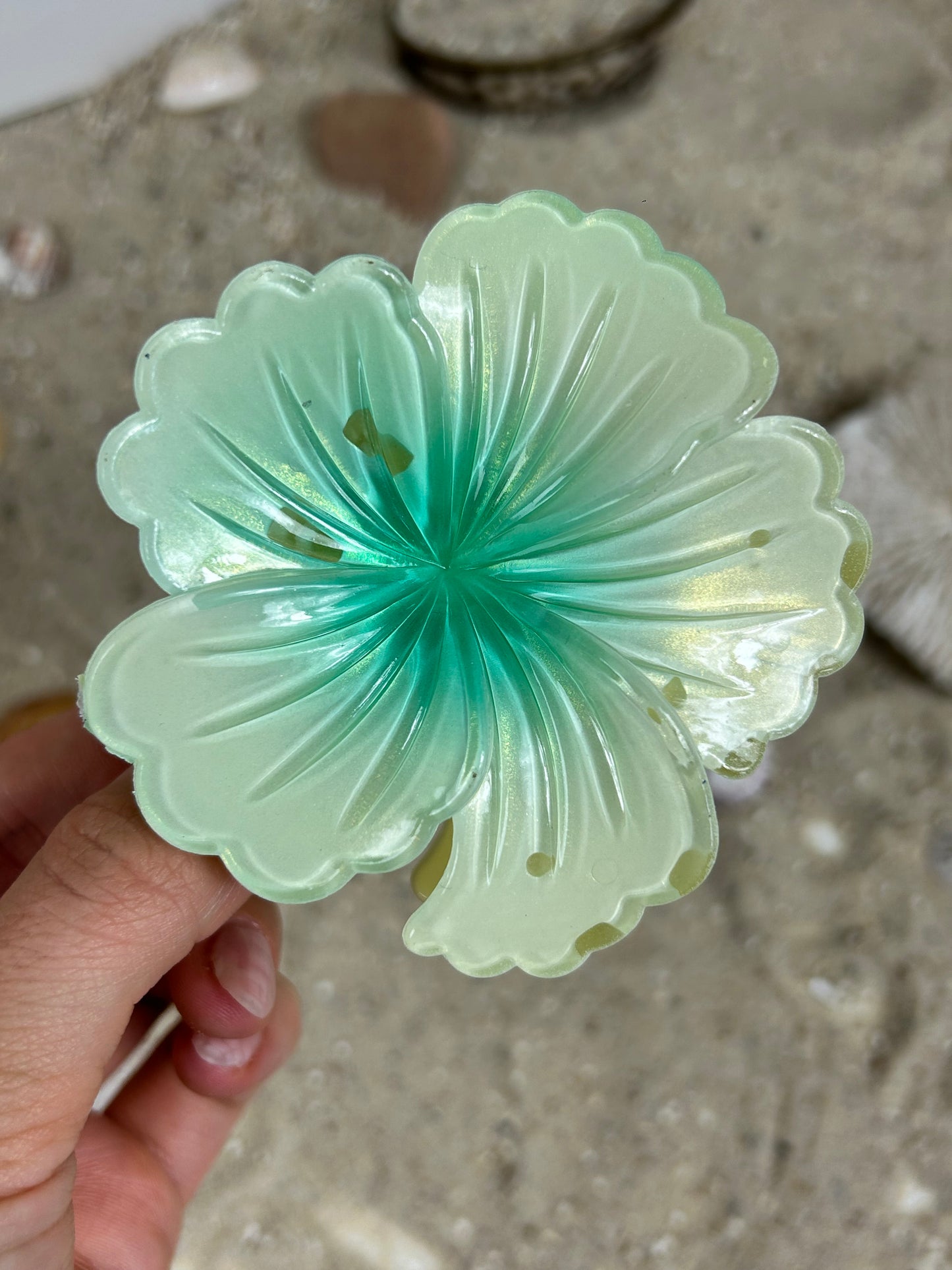Hibiskus Haarklammer