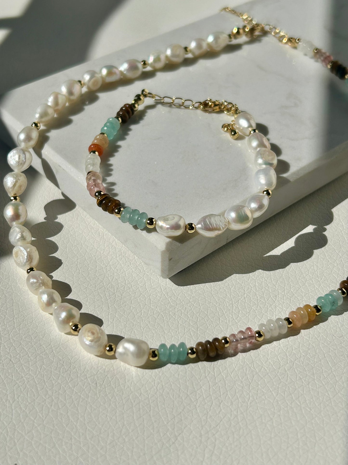 Bohemian Elegance Set - Armband + Kette