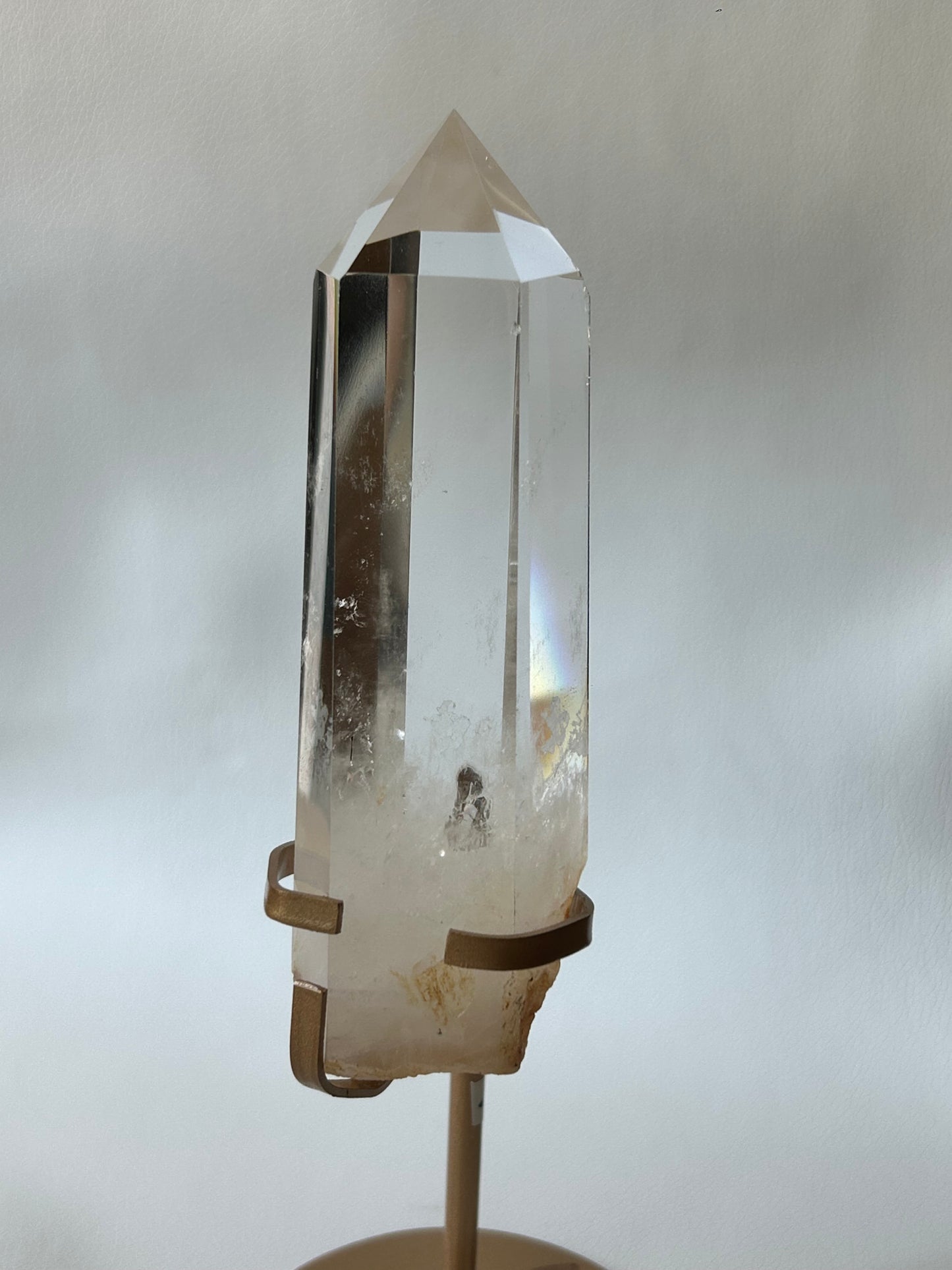 HQ Bergkristall Spitze mit Halterung - C