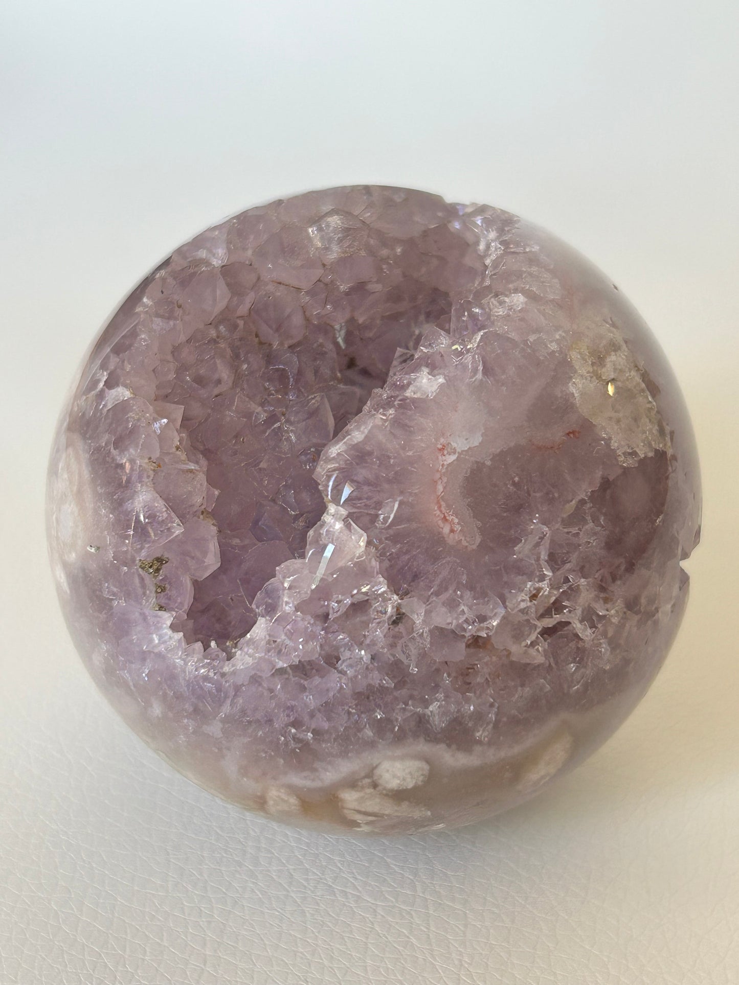 Blumenachat X Amethyst Kugel - A