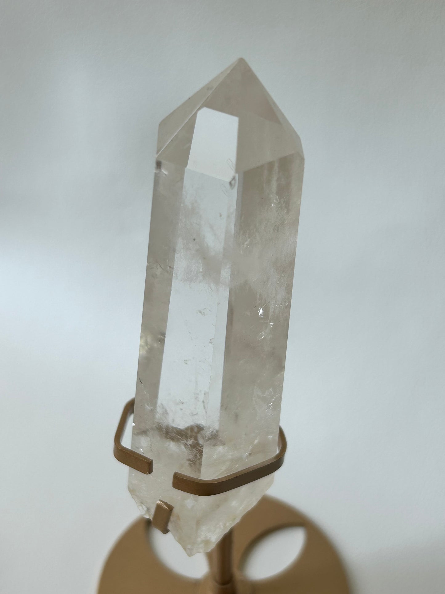 HQ Bergkristall Spitze mit Halterung - B