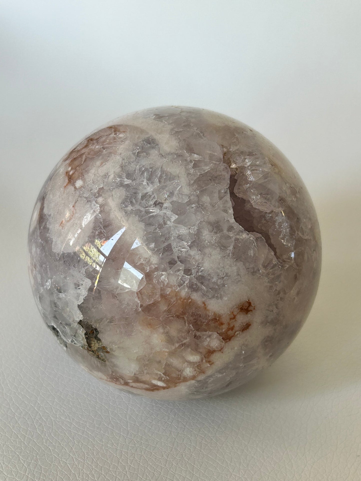Blumenachat X Amethyst Kugel - C
