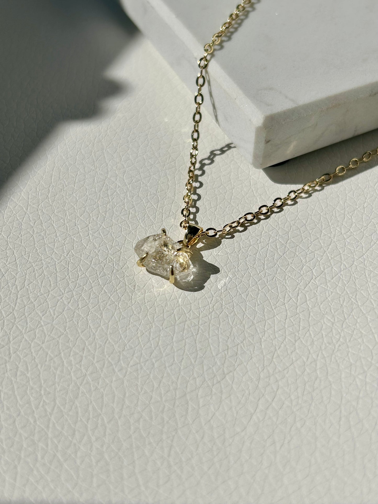 Herkimer 'Diamant' Kette - Stainless Steel