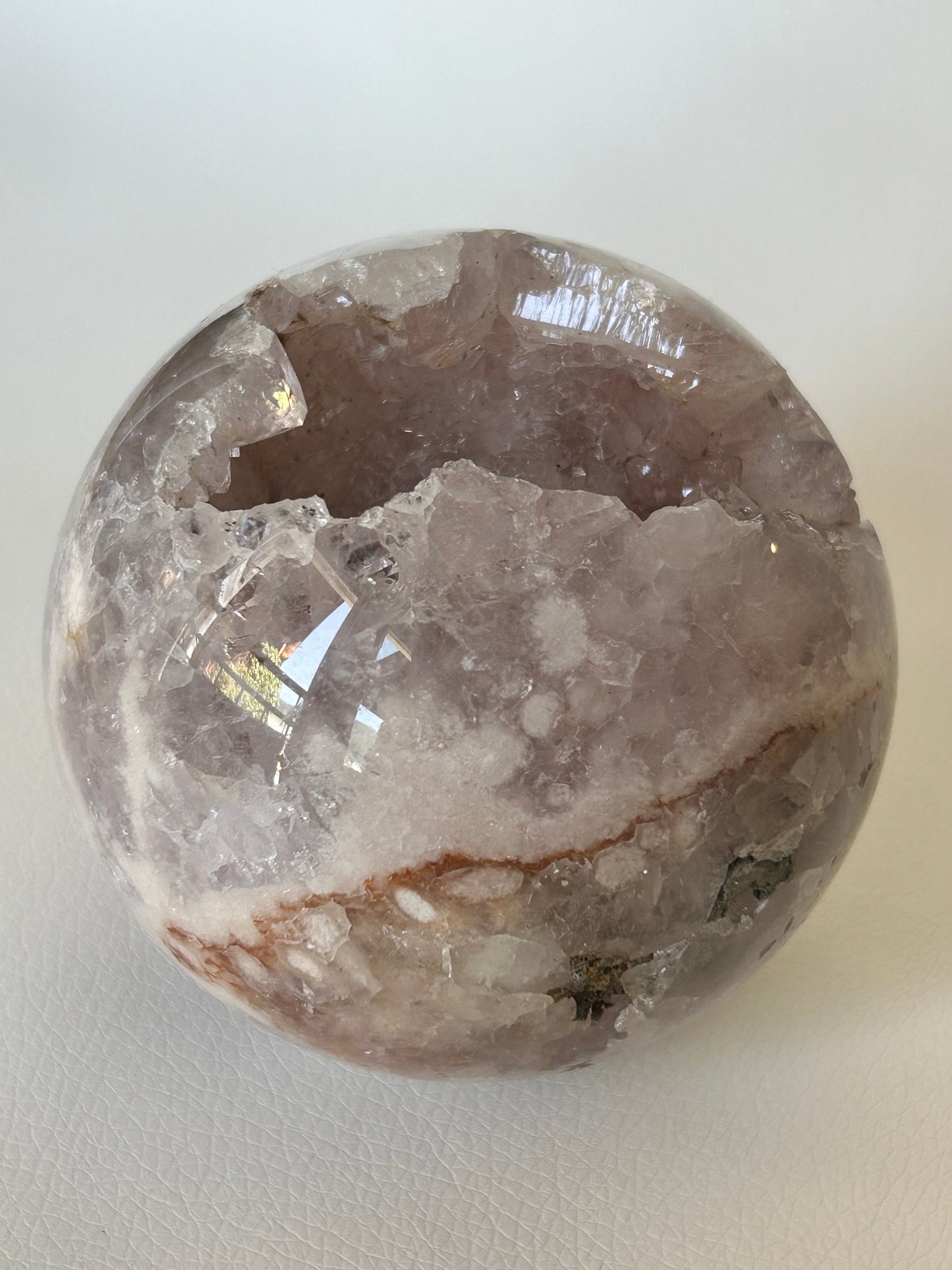 Blumenachat X Amethyst Kugel - C