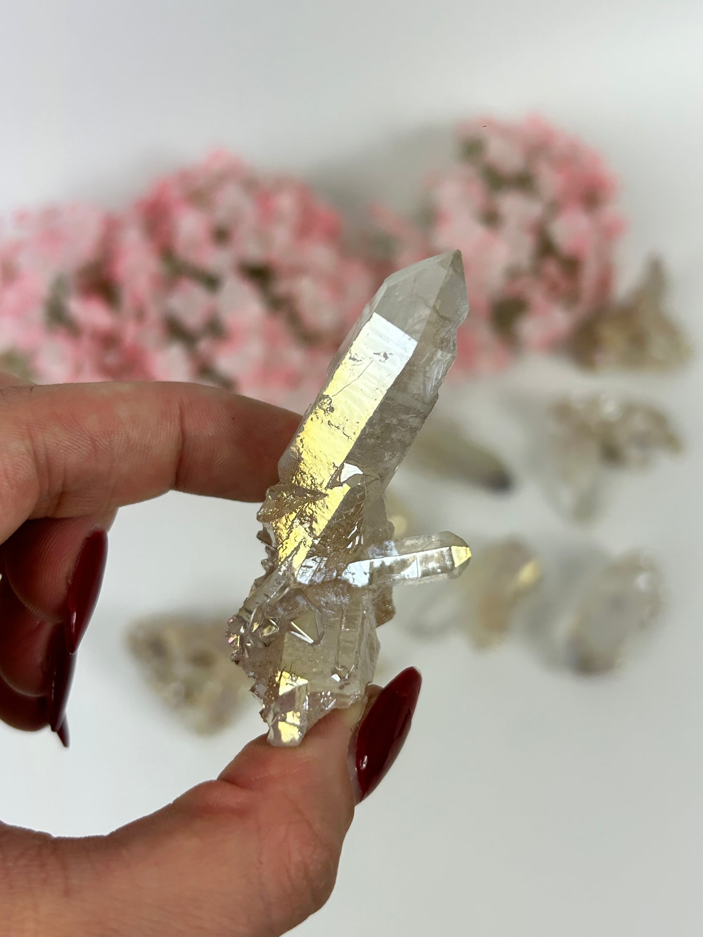 Angel Aura Bergkristall Spitzen