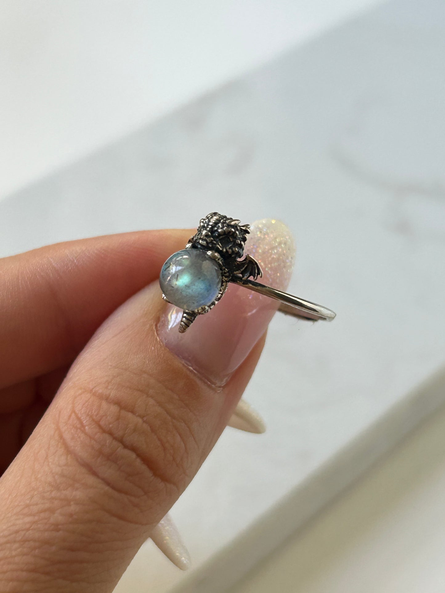 Labradorit Drachen Ring