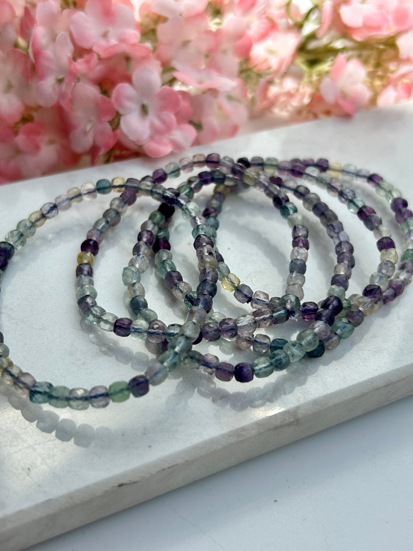 Fluorit Armband Facettiert