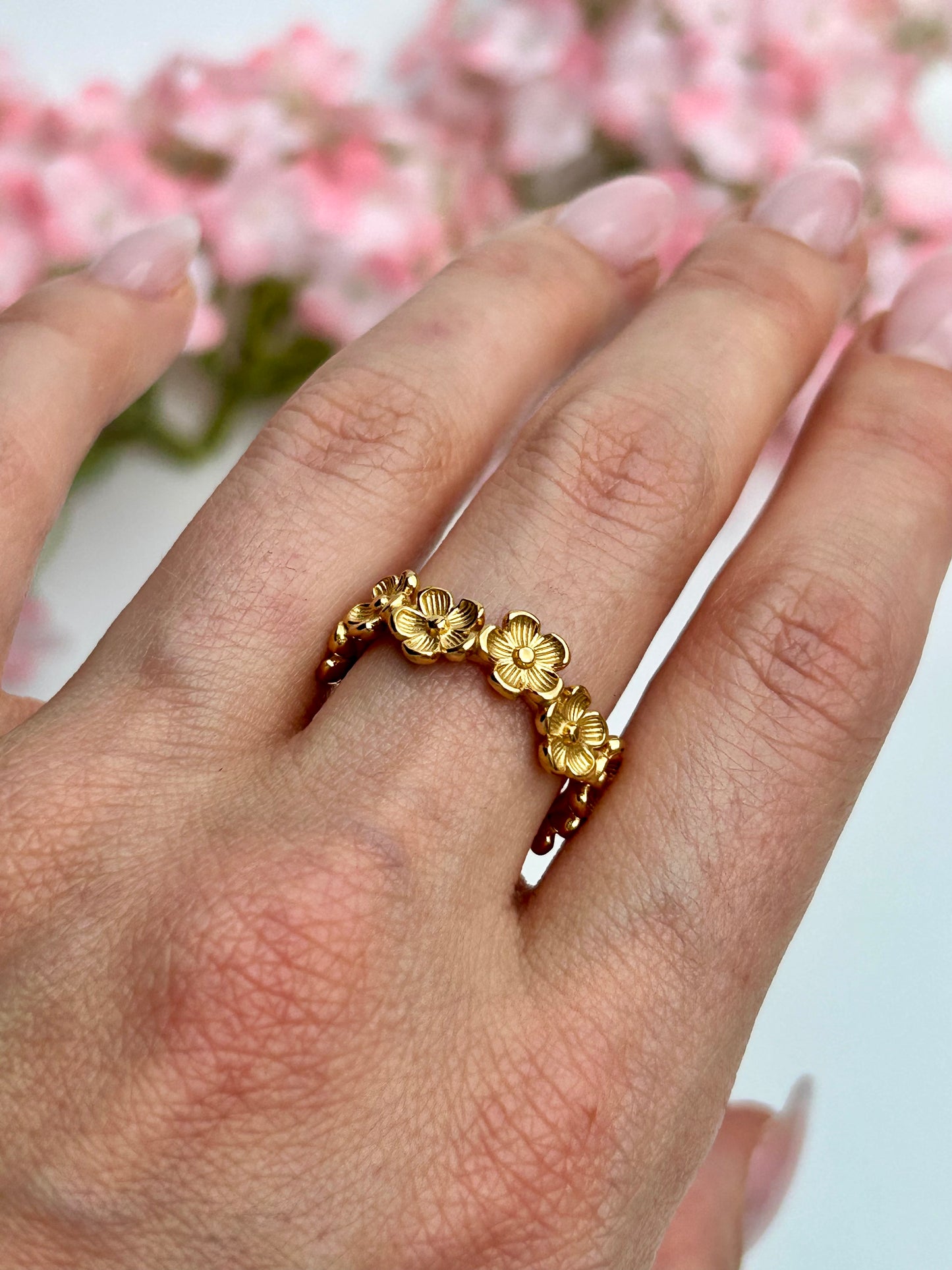 Flowerpower - Ring - Stainless Steel