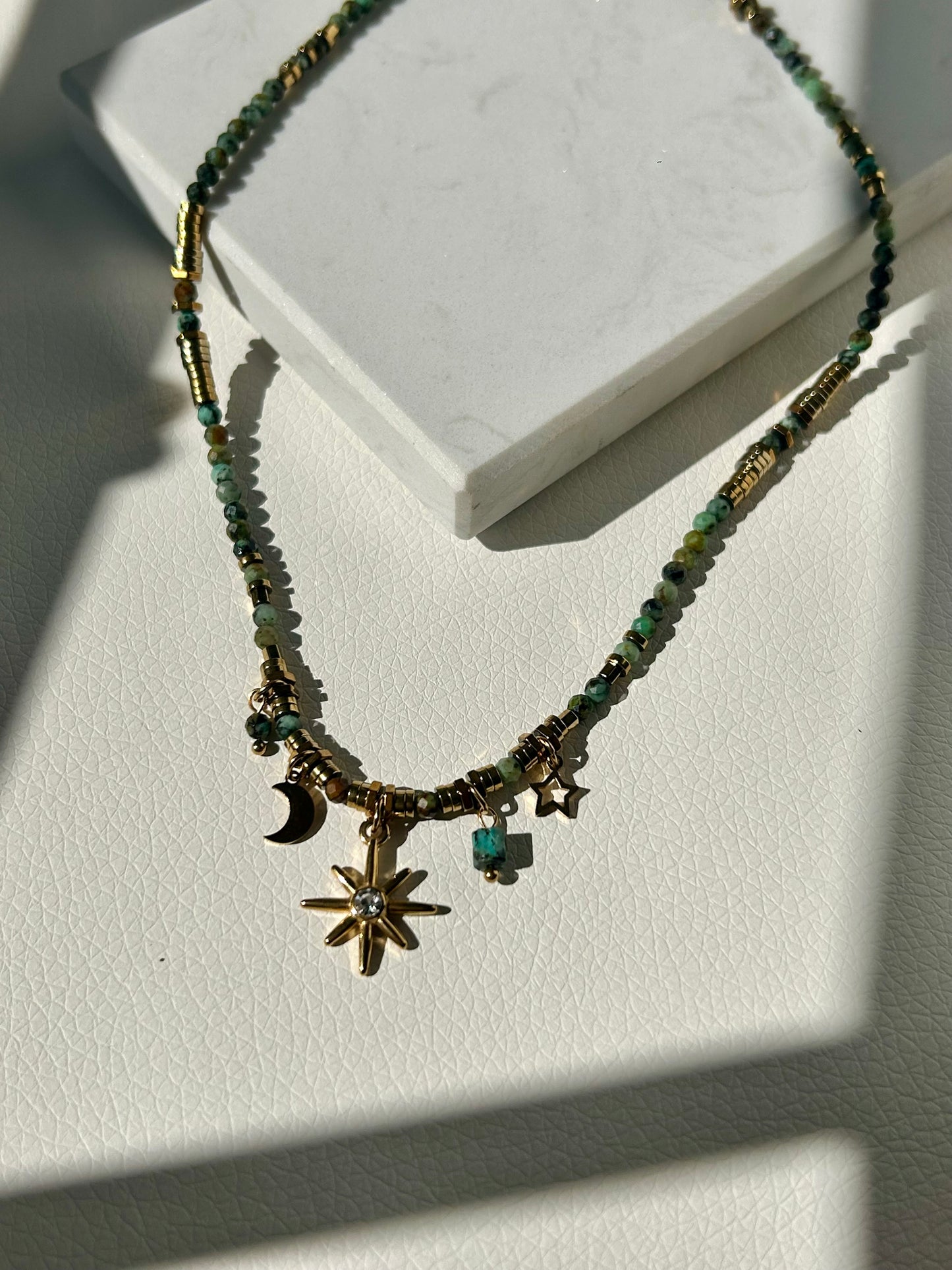 Bohemian Starlight Kette - Türkis