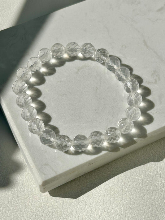 Bergkristall Armband - Facettiert - 8mm