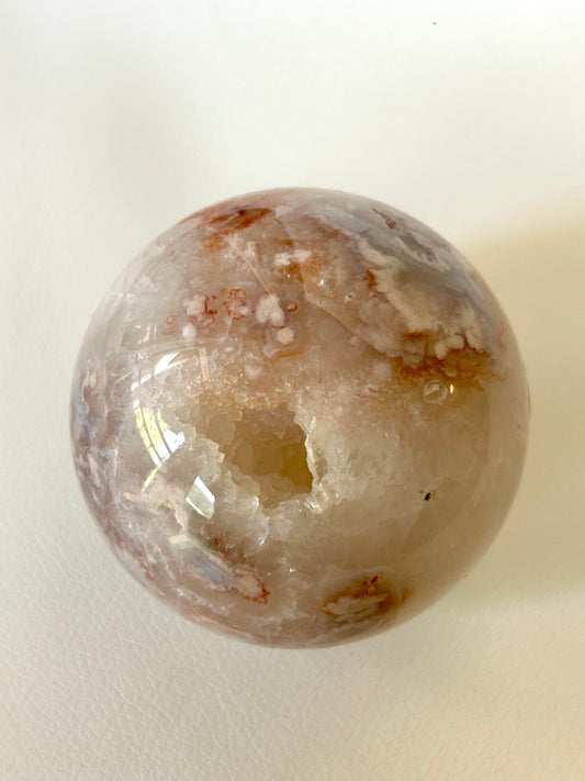 Blumenachat X Amethyst Kugel - B