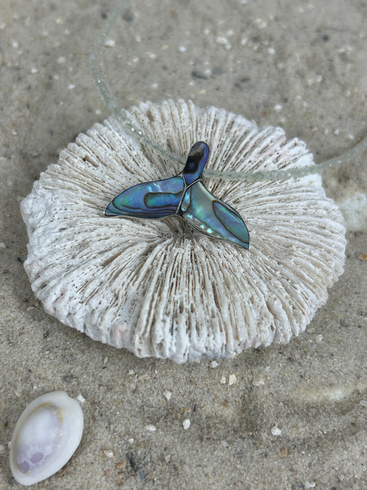 Abalone Delfinflosse - 925 Silber