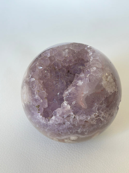 Blumenachat X Amethyst Kugel - A