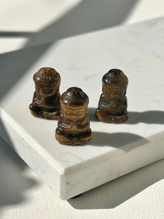 Mini Buddha - Tigerauge