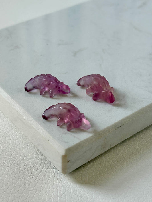 Krokodil - Fluorit Mini Carving