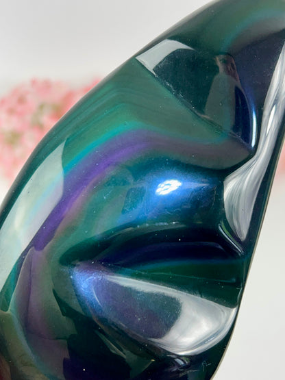 HQ Regenbogenobsidian Freiform