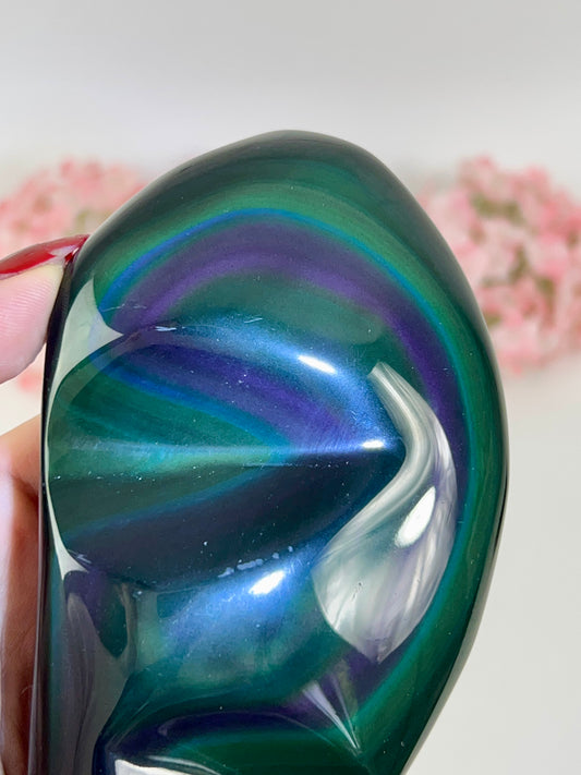 HQ Regenbogenobsidian Freiform