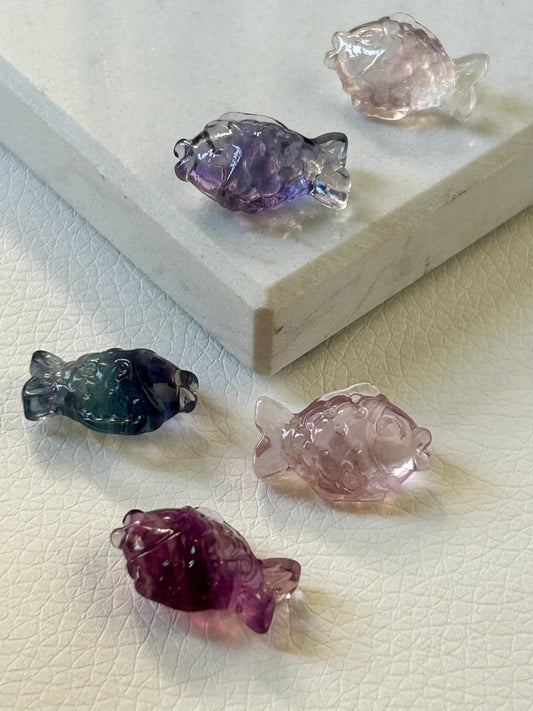 Fisch - Fluorit Mini Carving