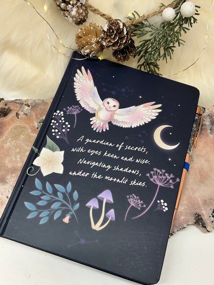 Night Owl - Notizbuch mit Sodalith Stift