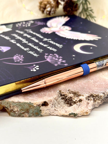 Night Owl - Notizbuch mit Sodalith Stift
