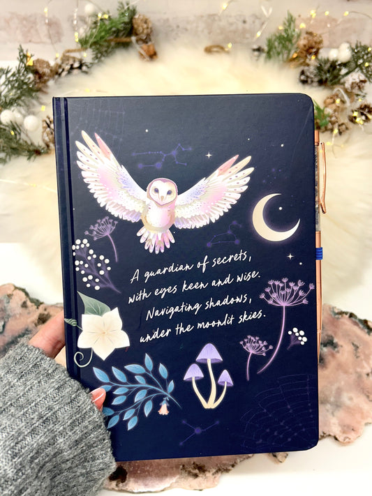 Night Owl - Notizbuch mit Sodalith Stift