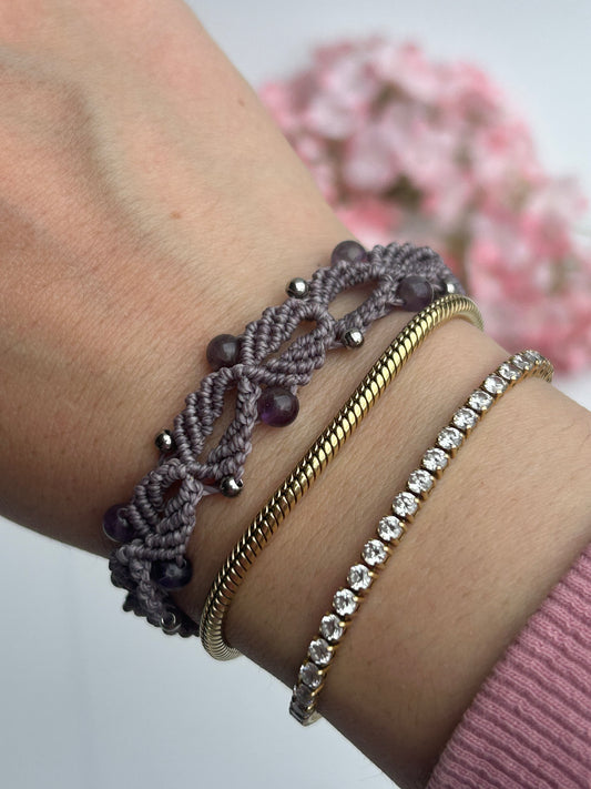 Armband 'phýō' - Amethyst