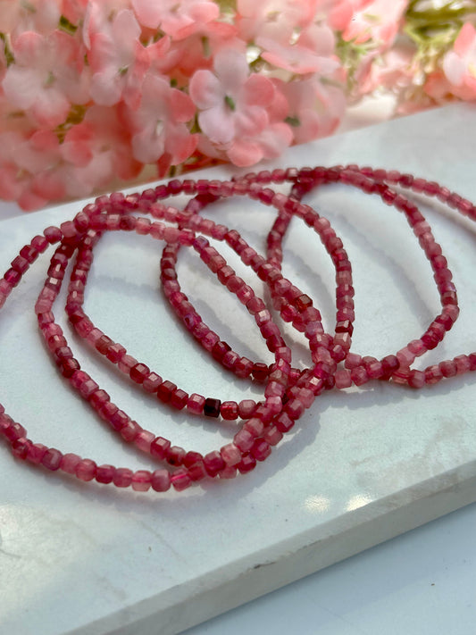 Pinker Turmalin Armband - Facettiert
